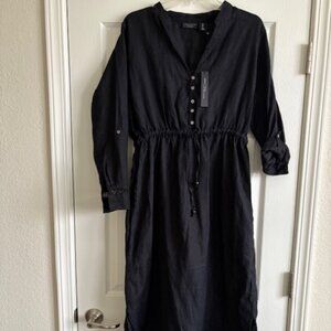 NEW Tahari Linen Midi Dress